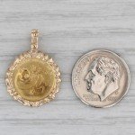 1984 5 Yuan Chinese Panda Coin in 14k Bezel