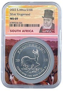 2022 South Africa 1oz Silver Krugerrand Coin