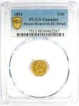 1851 Liberty Gold Dollar G$1 - PCGS Certified