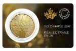 2023 $50 Gold Maple Leaf Coin in Sealed Card