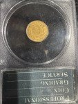 1857 $1 Gold Indian Princess Head Coin AU-50