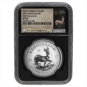2017 South Africa Silver Krugerrand Coin - NGC SP70