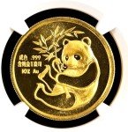 1987 1 oz Gold Chinese Proof Panda Medal