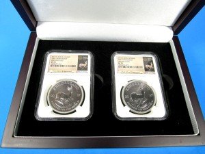 2017 South Africa Silver Krugerrand 2-Coin Set