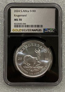 2024 South Africa Silver Krugerrand 1 oz NGC MS 70