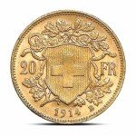 Swiss 20 Franc Gold Coin - Mixed Design