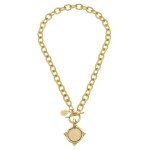 Susan Shaw 24kt Gold Swiss Franc Necklace 16