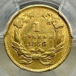 1856 Type 3 $1 Gold Coin PCGS AU55