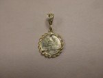 14k Yellow Gold Chinese Panda Coin Pendant