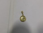 14k Yellow Gold Chinese Panda Coin Pendant