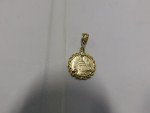 14k Yellow Gold Chinese Panda Coin Pendant