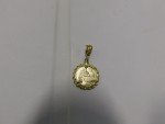 14k Yellow Gold Chinese Panda Coin Pendant