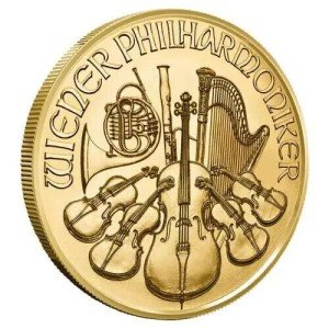 2021 Austrian Philharmonic 1/25 oz Gold Coin