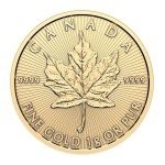 2024 1g Gold Maple Leaf Coin with Assay Card