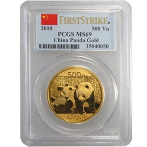 Chinese Gold Panda Coin 1 oz MS69
