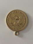 1861 US Gold Quarter Eagle Civil War Coin