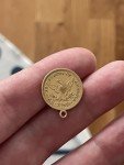 1861 US Gold Quarter Eagle Civil War Coin