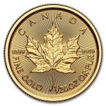 2025 Canada Gold Maple Leaf 1/20 oz Coin