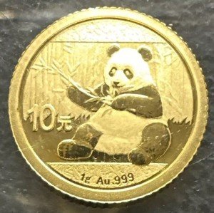 2017 China 1g Gold Panda Coin - 10 Yuan