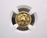 1989 China Gold Panda 1/20 oz Small Date