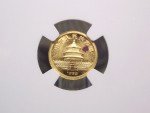 1989 China Gold Panda 1/20 oz Small Date