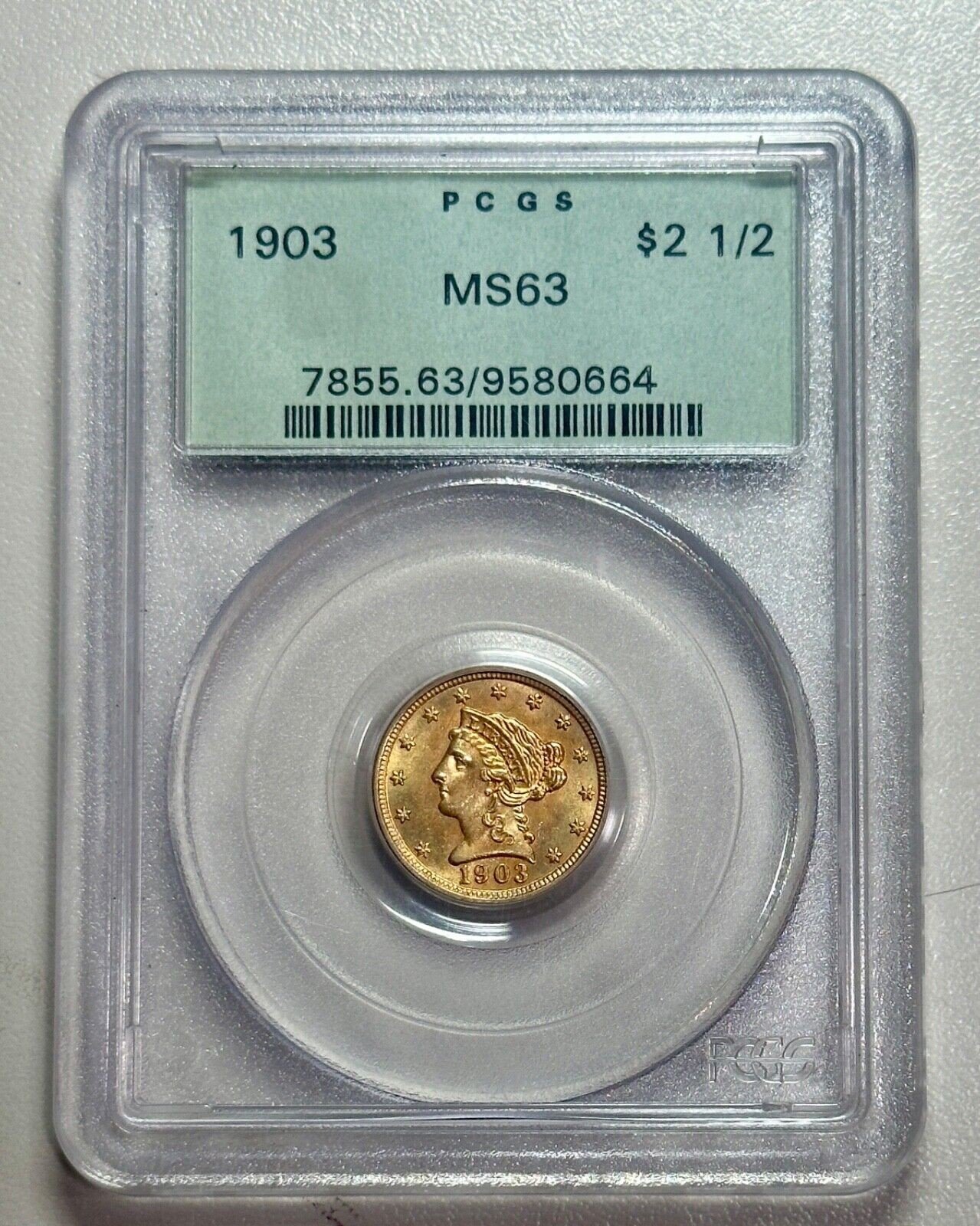 1903 $2.50 Gold Liberty Quarter Eagle Coin
