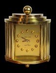 1960 Andre Wyler French Bronze Amphitheater Clock