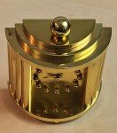 1960 Andre Wyler French Bronze Amphitheater Clock
