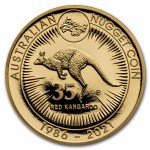 2021 2 oz Australian Kangaroo Gold Coin 35th Anniv