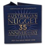 2021 2 oz Australian Kangaroo Gold Coin 35th Anniv