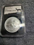 2018 South Africa Silver Krugerrand MS70 Coin