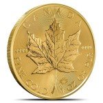 Canadian Gold Maple Leaf Coin, 1 oz .9999 Pure
