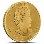 Canadian Gold Maple Leaf Coin, 1 oz .9999 Pure