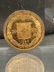 1883 Swiss Confederation Gold Helvetica Coin