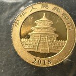 2018 China 1 Gram Gold Panda Coin 10 Yuan