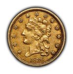 1836 Classic Head Gold Quarter Eagle Coin