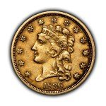 1836 Classic Head Gold Quarter Eagle Coin