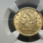 1905 Gold Quarter Eagle Coin - $2.5 Liberty