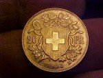 1935 Swiss Helvetia Gold 20 Franc Coin 0.1867 oz