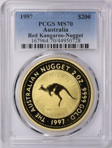 1997 Australia 2 oz Gold Red Kangaroo Coin