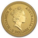1992 Australia 1/20 oz Gold Kangaroo Coin