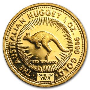 Australia 1/2 oz Gold Kangaroo Coin - Random Year
