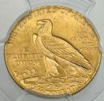 1925-D $2.5 Gold Indian Head Coin, MS-62