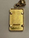 1 Gram Britannia Gold Bar in 14kt Bezel
