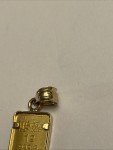 1 Gram Britannia Gold Bar in 14kt Bezel
