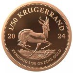 2024 South Africa Krugerrand 1/50 oz Gold Coin