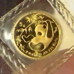 1985 China 5 Yuan Gold Panda Coin 1/20 Oz