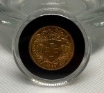 1922 Swiss Gold 20 Francs Helvetia Coin