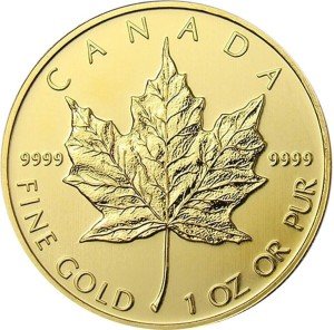 1 oz Canadian Gold Maple Leaf Coin - Random Year
