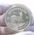 2019 Krugerrand 1 oz Silver Coin with Lion Privy